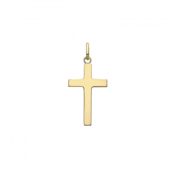 9ct Yellow Gold Semi Solid Cross PN1211Acotis Gold JewelleryPN1211