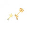 9ct Yellow Gold Shooting Star With Single Zirconia Stud Earrings ES1644Acotis Gold JewelleryES1644