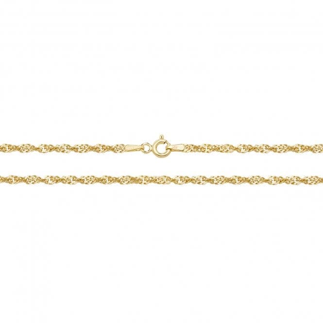 9ct Yellow Gold Singarope Chain CH223Acotis Gold JewelleryCH223/24