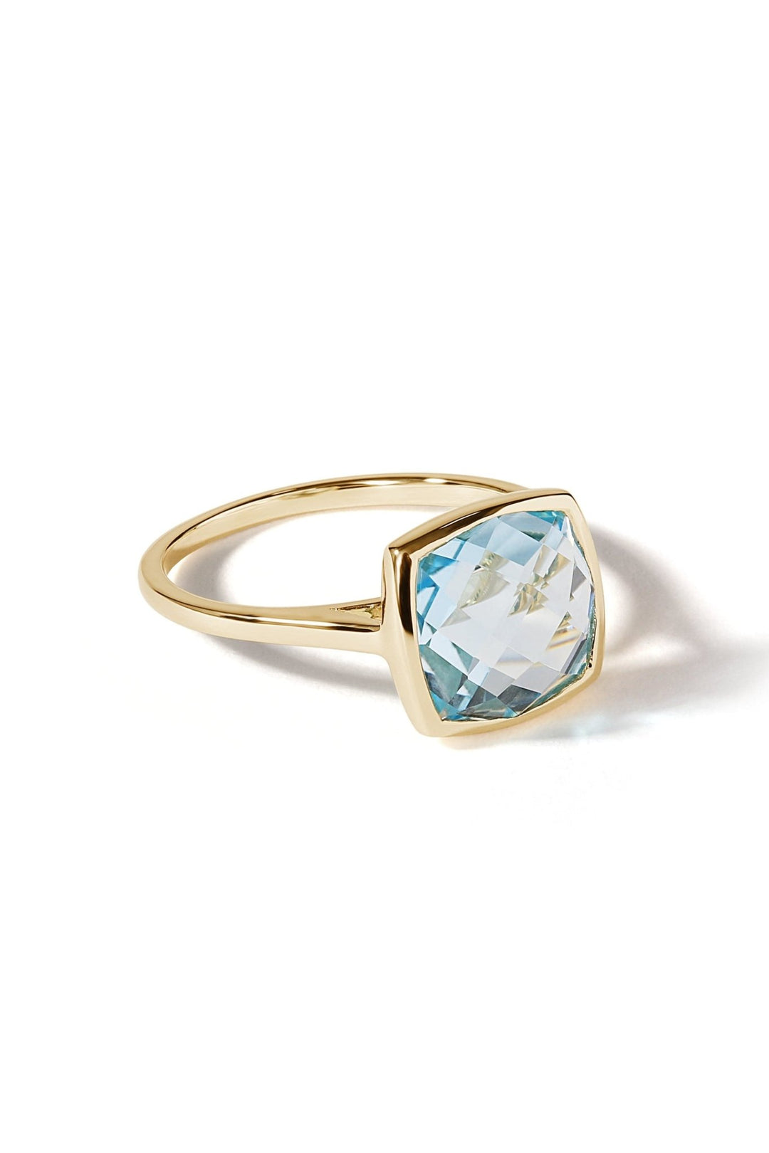 9ct Yellow Gold Sky Blue Topaz RingThe Fine CollectiveBA0061642 - L