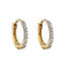 9ct Yellow Gold Small Diamond Huggies 10mm Earrings GE2320Elements GoldGE2320