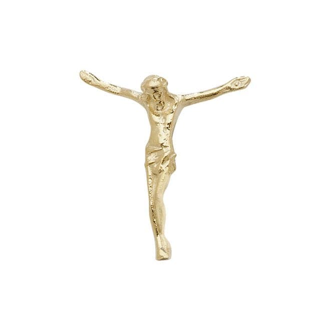 9ct Yellow Gold Small Jesus Pendant PN433Acotis Gold JewelleryPN433