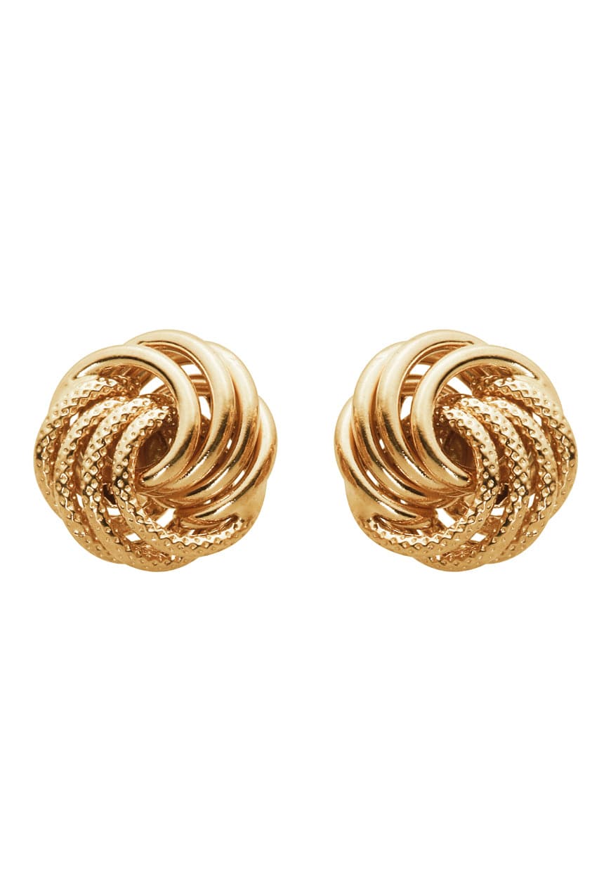 9ct Yellow Gold Small Twisted Knot EarringsThe Fine CollectiveBA0000606