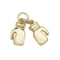 9ct Yellow Gold Sml Dbl Boxing Glove Pendant PN1036Acotis Gold JewelleryPN1036