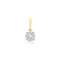 9ct Yellow Gold Sml Round Zirconia Pendant PN1013Acotis Gold JewelleryPN1013