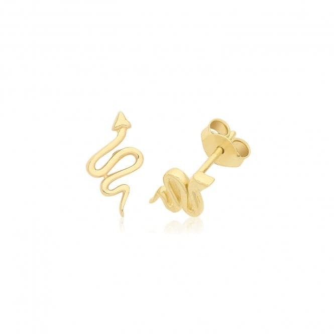 9ct Yellow Gold Snake Studs ES729Acotis Gold JewelleryES729