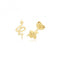 9ct Yellow Gold Snake Studs ES729Acotis Gold JewelleryES729