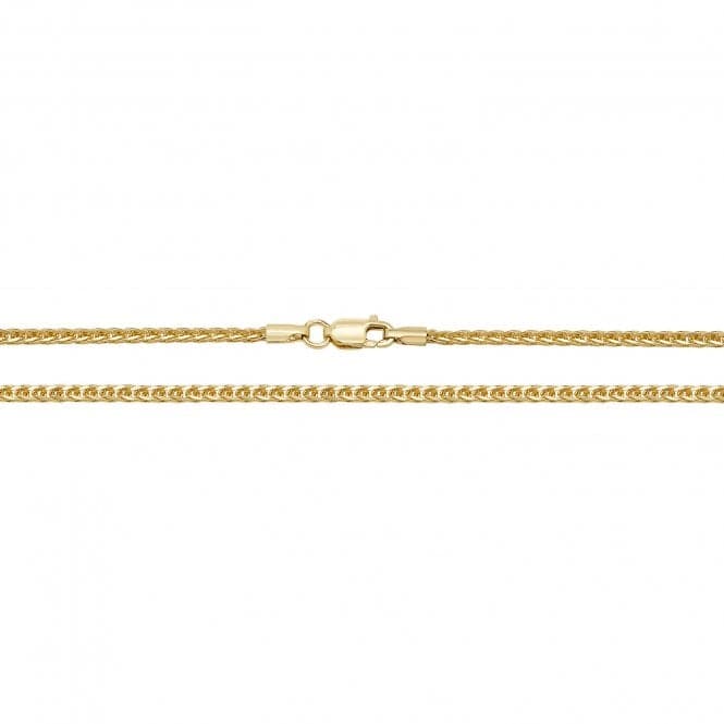 9ct Yellow Gold Spiga Chain CH488Acotis Gold JewelleryCH488/18