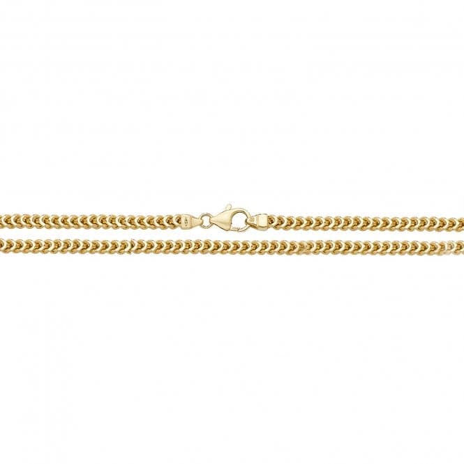 9ct Yellow Gold Square Franco Chain CH496Acotis Gold JewelleryCH496/18