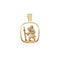 9ct Yellow Gold St Christopher Cut Out Pendant PN437Acotis Gold JewelleryPN437