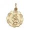 9ct Yellow Gold St Christopher Hollow Pendant PN155Acotis Gold JewelleryPN155