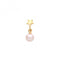 9ct Yellow Gold Star Cartilage 6mm Post Stud With Dangle Pearl ES1917Acotis Gold JewelleryES1917