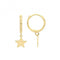 9ct Yellow Gold Star Charm Drop Earrings ER1174Acotis Gold JewelleryER1174