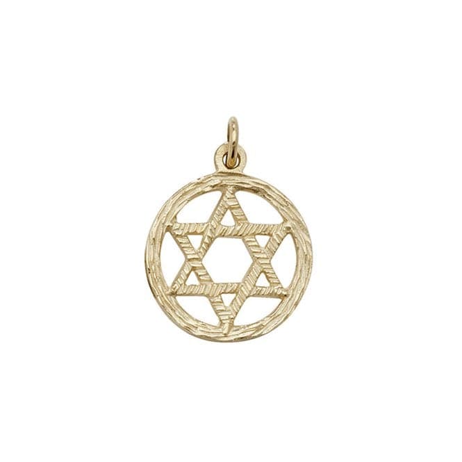 9ct Yellow Gold Star Of David Pendant PN451Acotis Gold JewelleryPN451