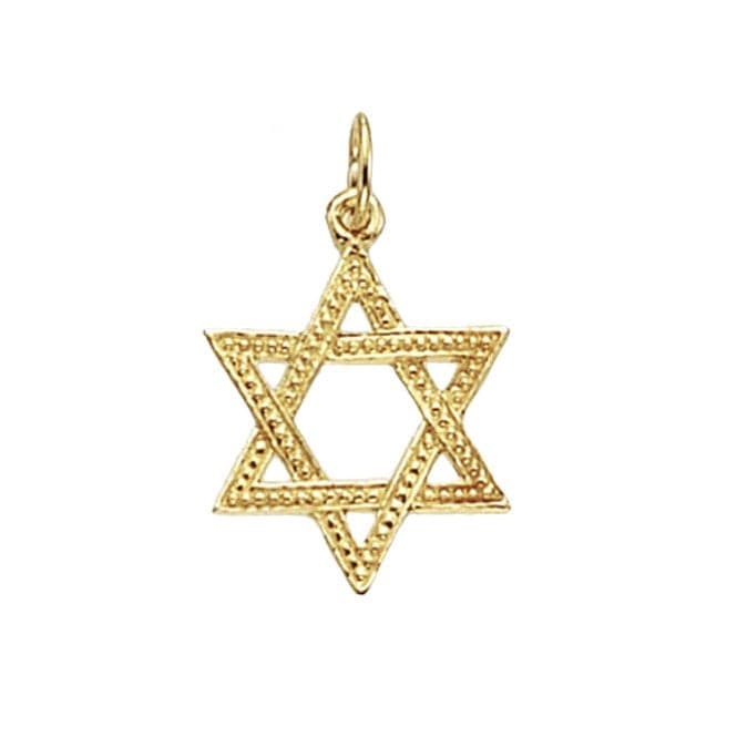 9ct Yellow Gold Star Of David Pendant PN665Acotis Gold JewelleryPN665