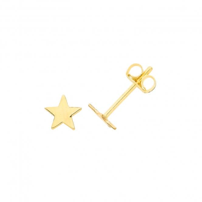 9ct Yellow Gold Star Stud Earrings ES701Acotis Gold JewelleryES701