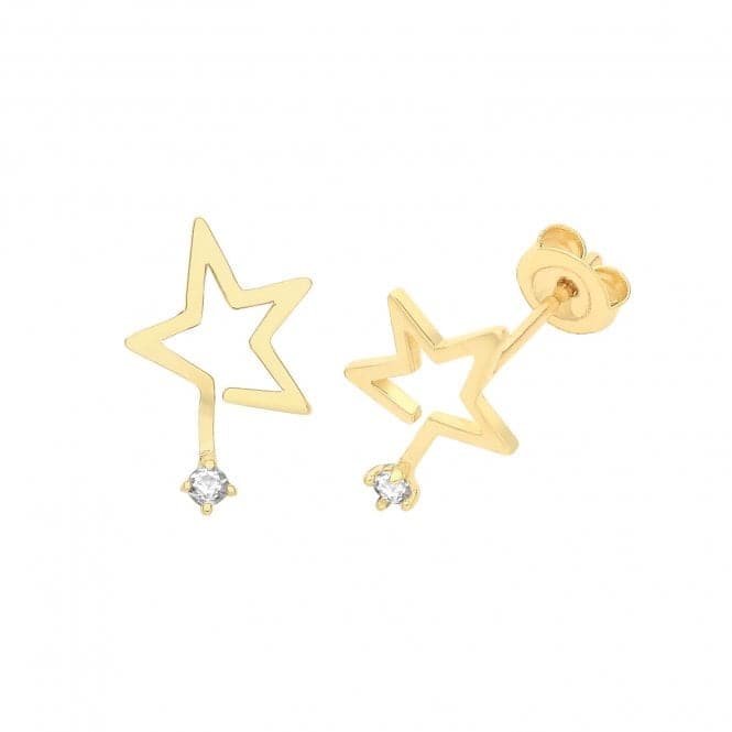 9ct Yellow Gold Star Stud ES1695Acotis Gold JewelleryES1695