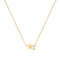 9ct Yellow Gold Star With Dangle Zirconia Mini Star Necklet NK1608Acotis Gold JewelleryNK1608