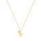 9ct Yellow Gold Star&Cz Charm Necklet NK381Acotis Gold JewelleryNK381