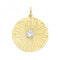 9ct Yellow Gold Sun Rays Disk Pendant PN1235Acotis Gold JewelleryPN1235