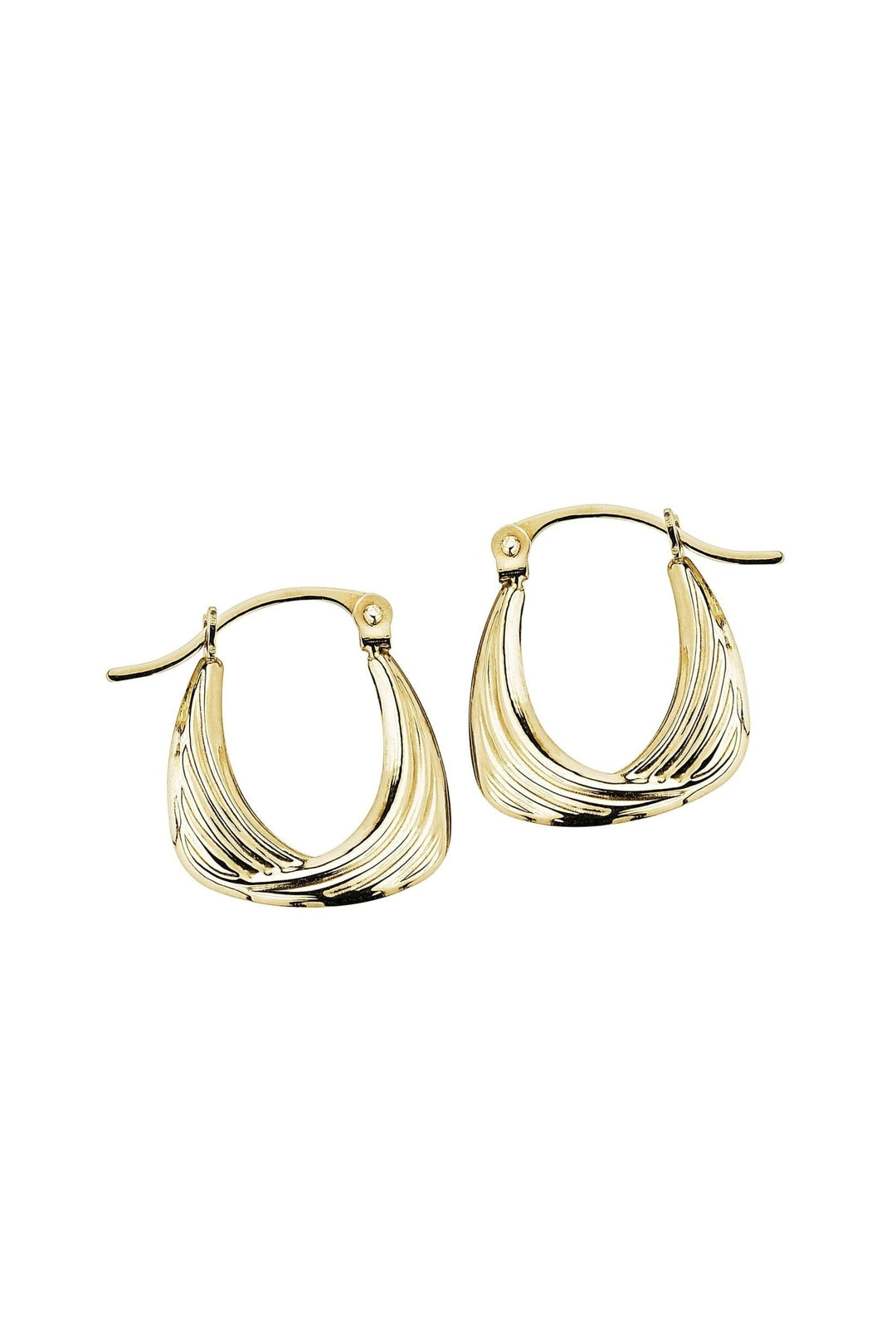 9ct Yellow Gold Swirl Handbag Creole EarringsThe Fine CollectiveBA0032958