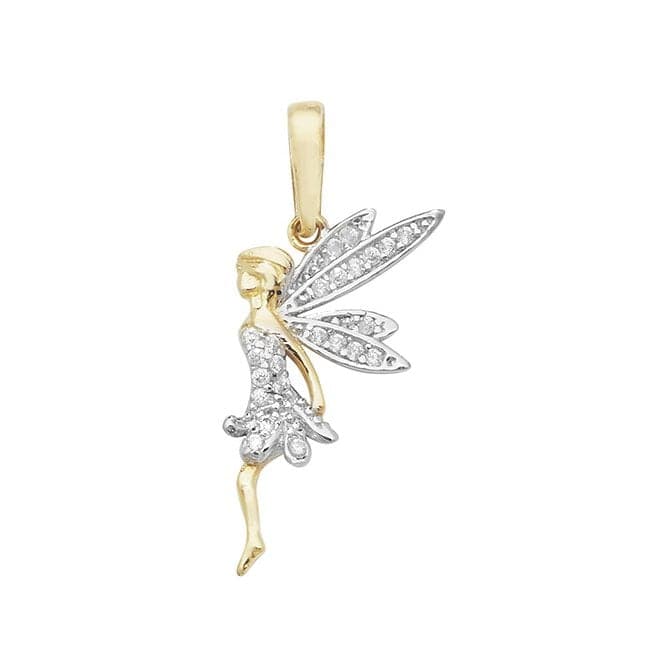 9ct Yellow Gold Tinkerbell Zirconia Pendant PN1021Acotis Gold JewelleryPN1021