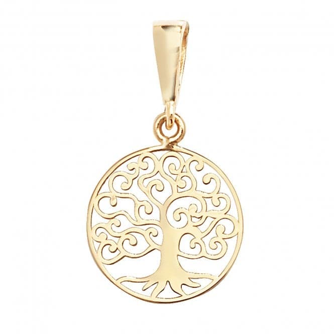 9ct Yellow Gold Tree Of Life Round Pendant PN1062Acotis Gold JewelleryPN1062