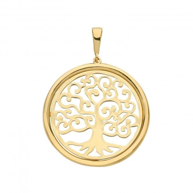 9ct Yellow Gold Tree Of Life Round Pendant PN1079Acotis Gold JewelleryPN1079