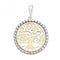 9ct Yellow Gold Tree Of Life Round Zirconia Pendant PN1064Acotis Gold JewelleryPN1064