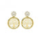 9ct Yellow Gold Tree Of Life Zirconia Drop Earrings ES640Acotis Gold JewelleryES640
