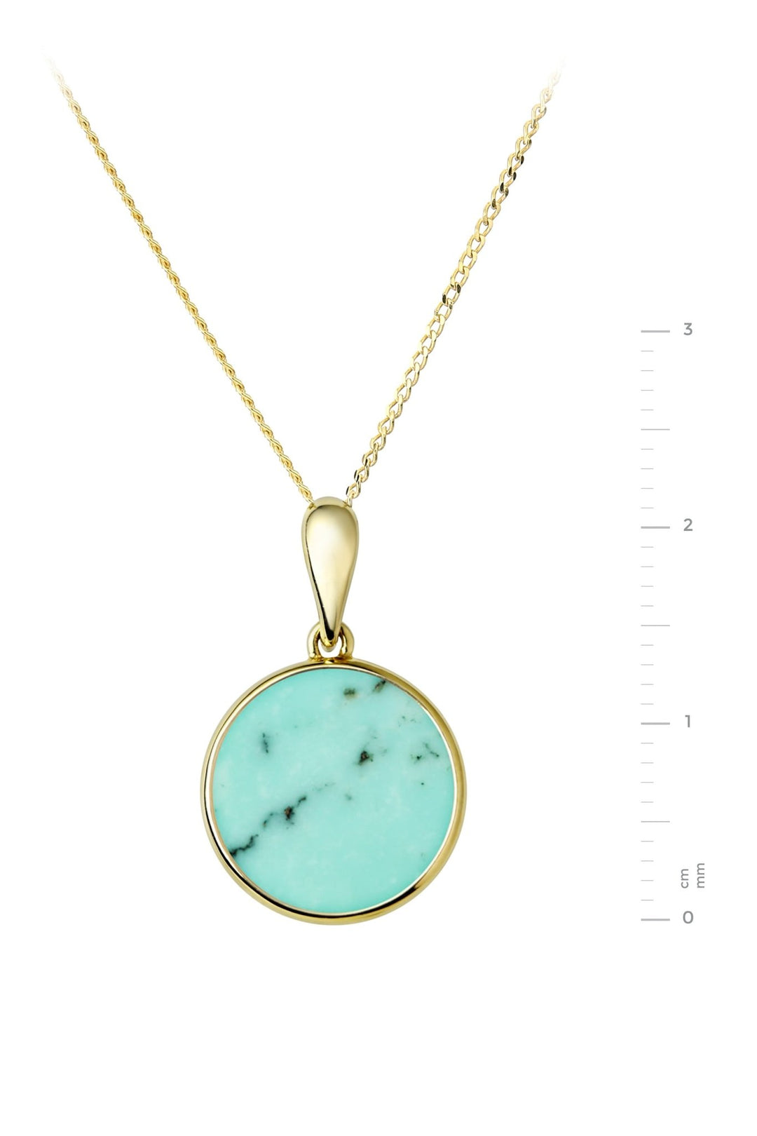 9ct Yellow Gold Turquoise NecklaceThe Fine CollectiveBA0071663