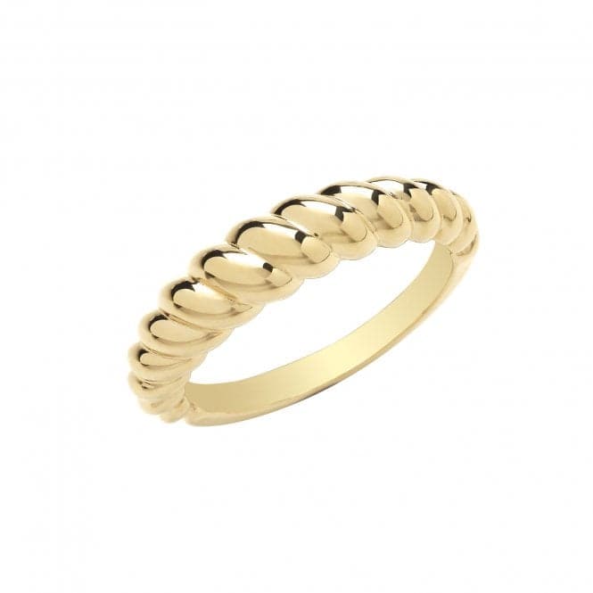 9ct Yellow Gold Twist Ring RN1668Acotis Gold JewelleryRN1668/P