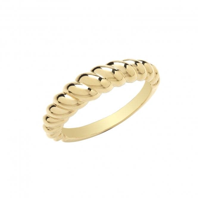 9ct Yellow Gold Twist Ring RN1668Acotis Gold JewelleryRN1668/L