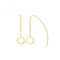 9ct Yellow Gold Wind On Open Circle Drop Earrings ES1641Acotis Gold JewelleryES1641
