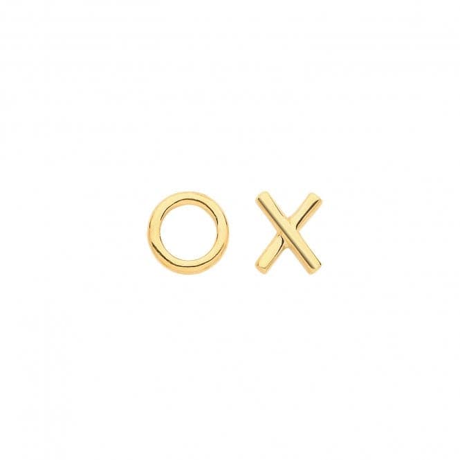 9ct Yellow Gold Xo Studs ES655Acotis Gold JewelleryES655