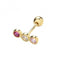 9ct Yellow Gold Zirconia 3 Stones Cartilage 6mm Post Stud ES1915Acotis Gold JewelleryES1915