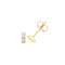 9ct Yellow Gold Zirconia Bar Studs ES717Acotis Gold JewelleryES717