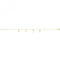 9ct Yellow Gold Zirconia Charms Chain Bracelet BR652Acotis Gold JewelleryBR652