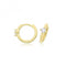 9ct Yellow Gold Zirconia Clicker Hoops ES1703Acotis Gold JewelleryES1703