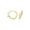 9ct Yellow Gold Zirconia Clicker Hoops ES1706Acotis Gold JewelleryES1706