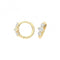 9ct Yellow Gold Zirconia Clickers ES1688Acotis Gold JewelleryES1688