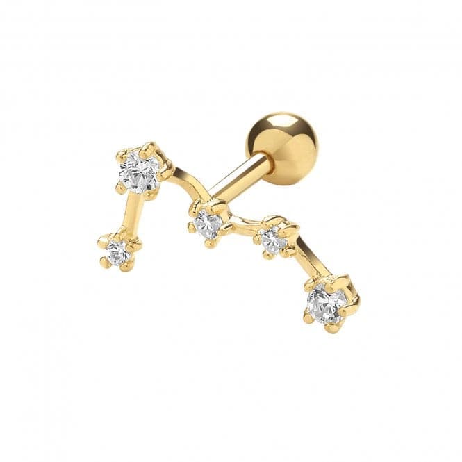 9ct Yellow Gold Zirconia Constellation Cartilage 6mm Post Stud ES982Acotis Gold JewelleryES982