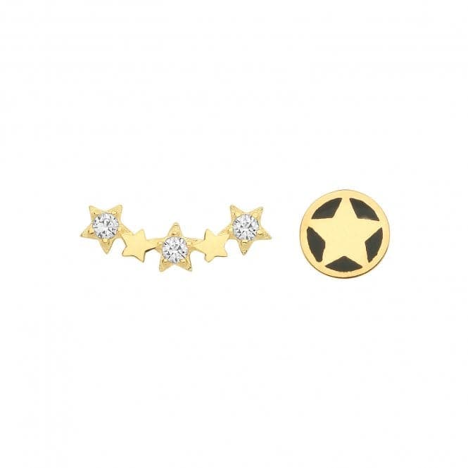 9ct Yellow Gold Zirconia Constellation Set Stud Earrings ES1635Acotis Gold JewelleryES1635