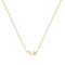 9ct Yellow Gold Zirconia Crescent Star Necklet NK1603Acotis Gold JewelleryNK1603