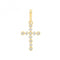 9ct Yellow Gold Zirconia Cross Pendant PN1141Acotis Gold JewelleryPN1141