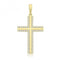 9ct Yellow Gold Zirconia Cross Pendant PN1308Acotis Gold JewelleryPN1308