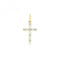 9ct Yellow Gold Zirconia Cross Pendant PN1346Acotis Gold JewelleryPN1346