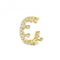9ct Yellow Gold Zirconia Crown Ear Cartilage Cuff ES1958Acotis Gold JewelleryES1958