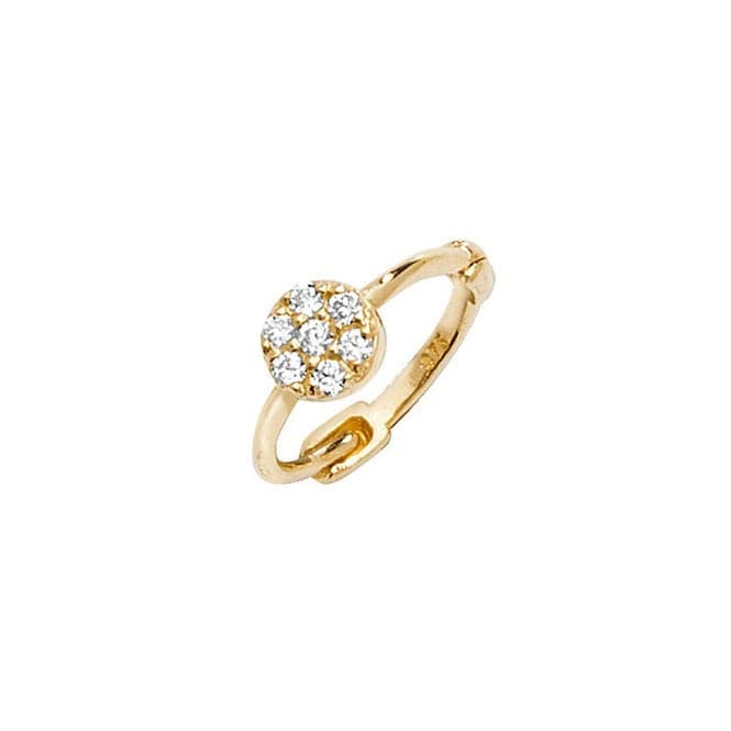 9ct Yellow Gold Zirconia Dome Cartilage Hoop Earring ES956Acotis Gold JewelleryES956