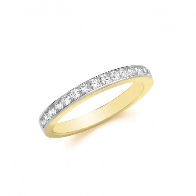 9ct Yellow Gold Zirconia Eternity Ring RN980Acotis Gold JewelleryRN980/S